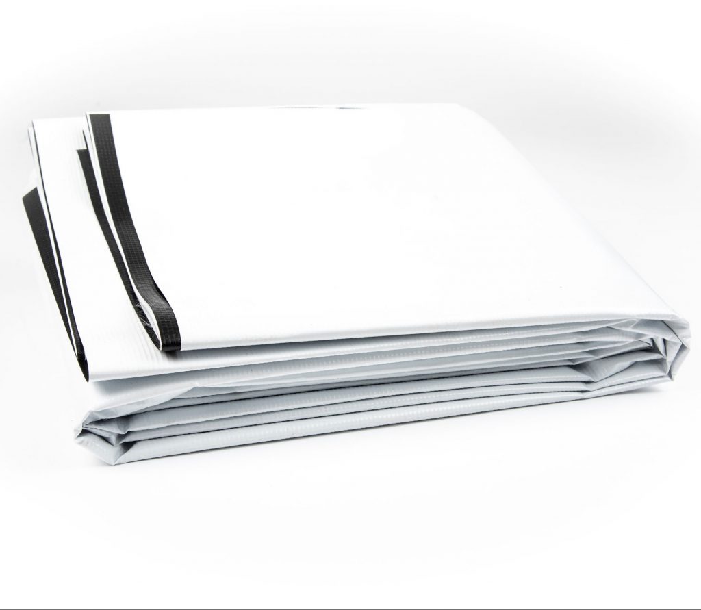 New Vinyl Tarp 13oz, Black/White Click for Sizes