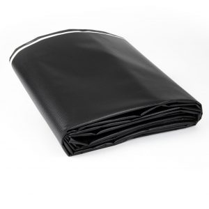 Black/White New Vinyl Tarp - Folded